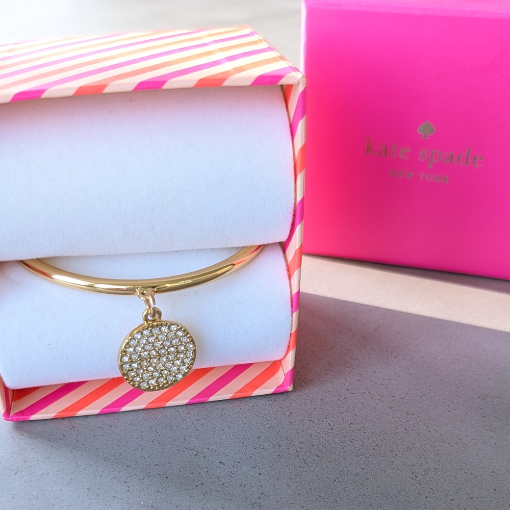 Kate Spade Gold Bracelet with Sparkling Pendant